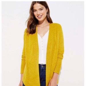 NEW LOFT Shirttail Open Cardigan